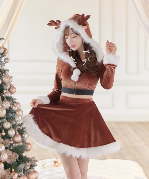 sugar nine コスプレ フード付きセットアップフレアトナカイコスプレ