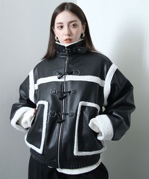 Nilway ムートンジャケット ムートンコート ダッフルネック