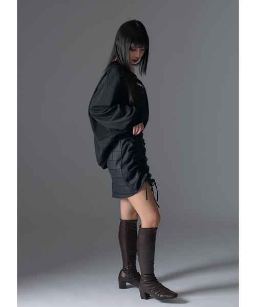 Adoon plain トレーナー スウェット ワンショルオーバー