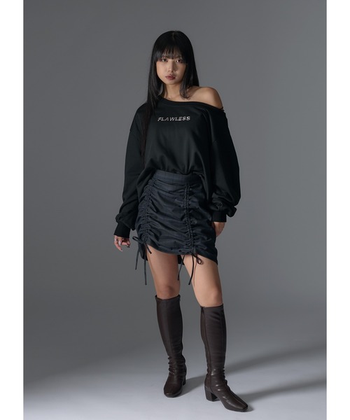 Ado レディーストレーナー Adoon plain トレーナー スウェット ワンショルオーバー