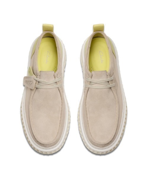 C(6320) クラークス CLARKS デッキシューズ ベロア生地 メンズ 靴 タッセル ライトグレー ライトイエロー Clarks（クラークス） デッキシューズ Clarks Torlite Lo（クラークス