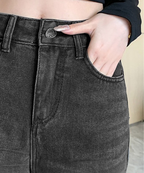 ジーンズ デニム デニムパンツ ストレッチ カットオフ ブーツカット