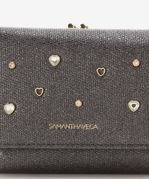 サマンサベガ（Samantha Vega ）/■オンラインショップ＆一部店舗限定■ハートジュエリーフラッター折財 Samantha Vega（サマンサベガ） 財布 オンラインショップ＆一部店舗