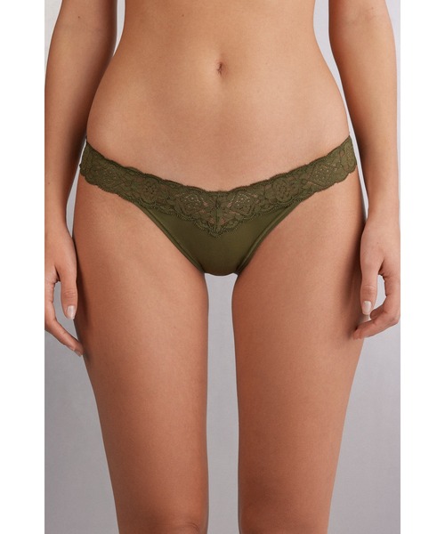 Intimissimi ショーツ レース＆マイクロファイバー エイティーズ