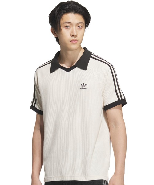adidas Waffle ES Polo XS ワッフル　ポロシャツ adidas（アディダス） ポロシャツ adidas WAFFLE SHORT SLEEVE POLO