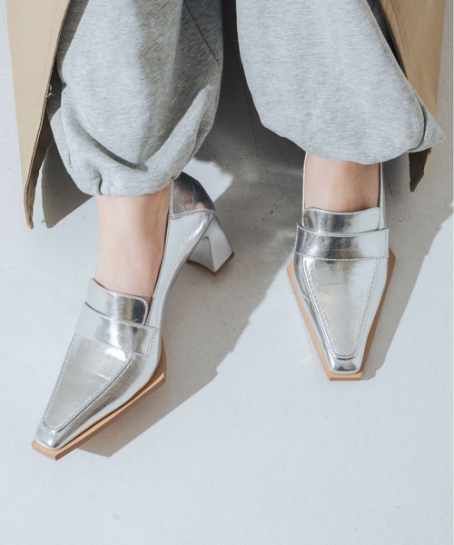 EVOL（イーボル） パンプス 「クッション入り」6cmヒールスクエア