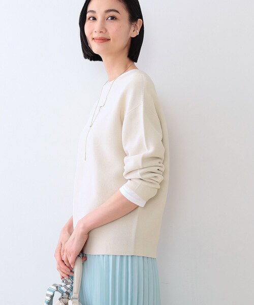 INDIVI（インディヴィ） ニット セーター 「洗える／無縫製／6色展開