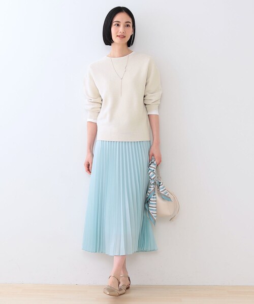 INDIVI（インディヴィ） ニット セーター 「洗える／無縫製／6色展開