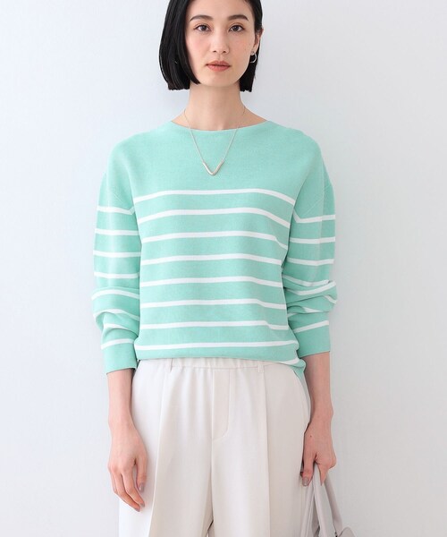 INDIVI（インディヴィ） ニット セーター 「洗える／無縫製／6色展開