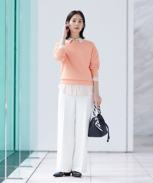 INDIVI（インディヴィ） ニット セーター 「洗える／無縫製／6色展開