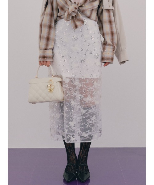 リリーブラウン　アナスイ　バタフライスカート LILY BROWN｜【WEB限定カラー】【LILY BROWN × ANNA SUI