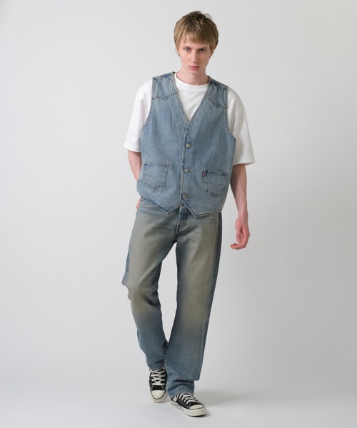ベスト・ジレ Levi's FW25 90'S VEST CRYSTAL (001W2 0007) Levi's ベスト ジレ Levi's/リーバイス デニム ミディアム