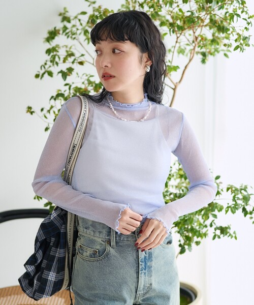 FREAK'S STORE（フリークスストア） tシャツ シアーラメトップス