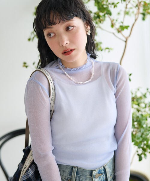 FREAK'S STORE（フリークスストア） tシャツ シアーラメトップス