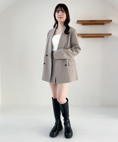 Heather キャミソール ロングカップ付きリブキャミ 322168