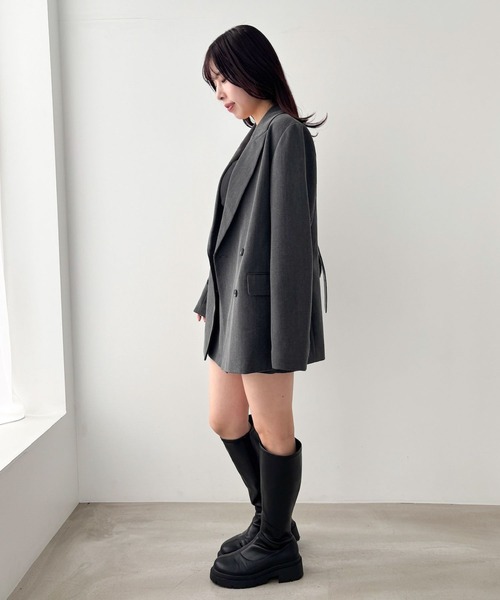 Heather キャミソール ロングカップ付きリブキャミ 322168