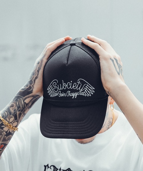 Subciety キャップ 帽子 Goin' crazy mesh cap メンズ