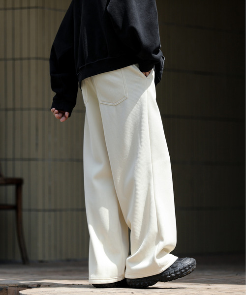 「neos」 「enjouemen」コーデュロイパンツ LARGE アイボリー メンズ_画像5