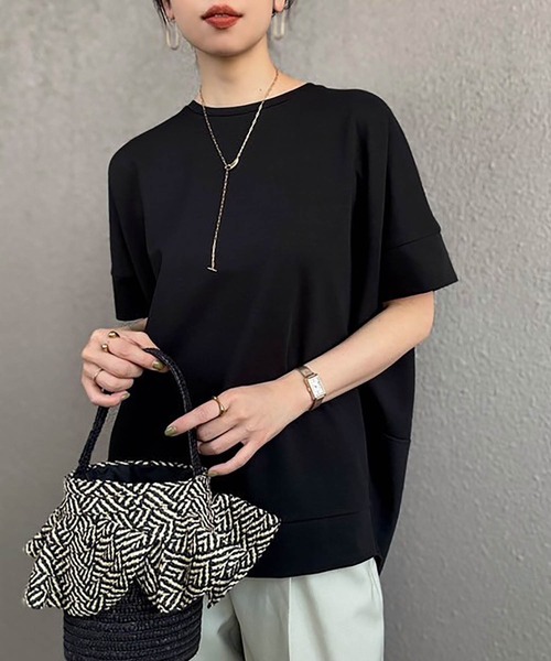 tシャツ コクーンダンボールプルオーバー レディース Emma Taylor tシャツ ライトダンボールコクーンフォルムプル