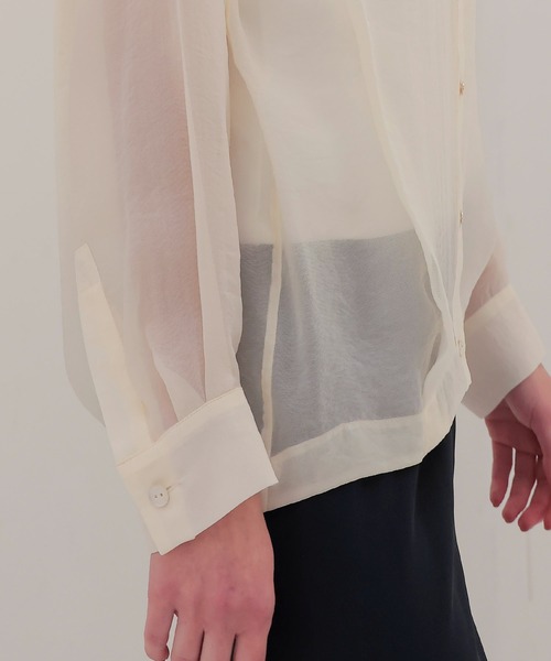 DRESSLAVE（ドレスレイブ） ブラウス シャツ soft bubble sheer shirt