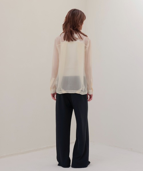 DRESSLAVE アシンメトリー シャツ ブラウス DRESSLAVE ブラウス シャツ new model asymmtric shirt(ニュー