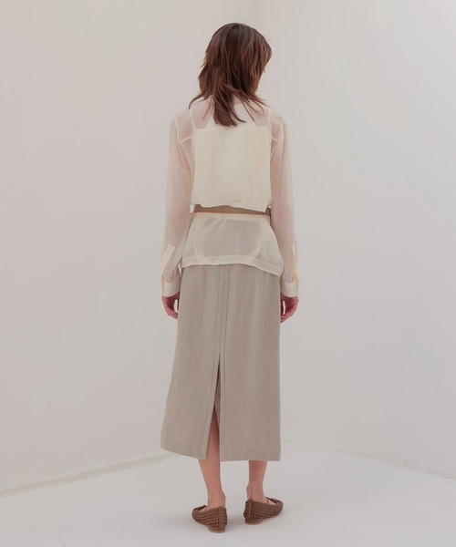 DRESSLAVE（ドレスレイブ） ブラウス シャツ soft bubble sheer shirt