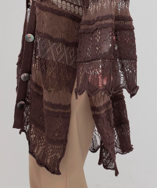 ODAKHA（オダカ） カーディガン ODAKHA / crazy lace knit cardigan