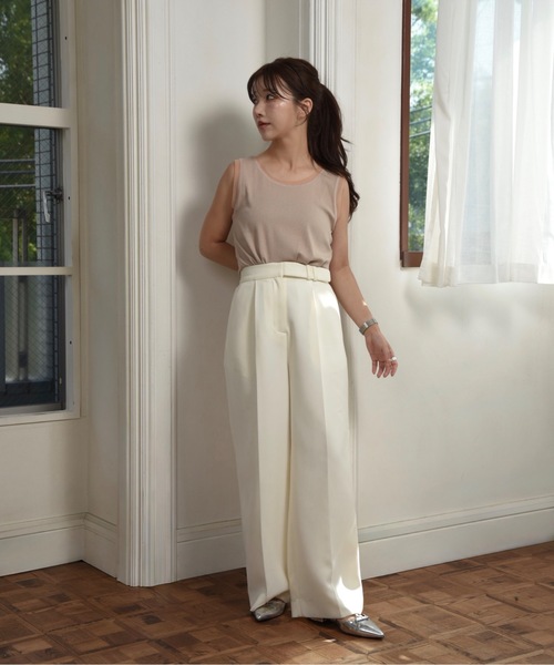 パンツ i_am belted pants I_am（アイアム） パンツ belted pants / ベルテッドパンツ レディース