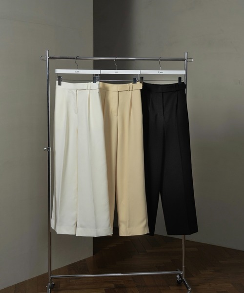 I_am（アイアム） パンツ belted pants / ベルテッドパンツ レディース