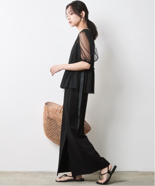 CHIC STYLE（シックスタイル） ロング スカート 夏 カットソーマキシ