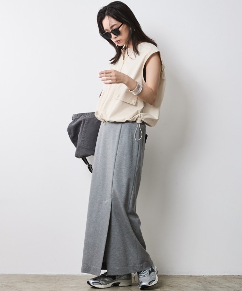 CHIC STYLE（シックスタイル） ロング スカート 夏 カットソーマキシ