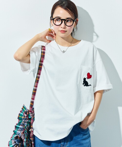 フリークスストア　tシャツ 限定展開 FREA'S STORE/フリークスストア リラックスフィット バック