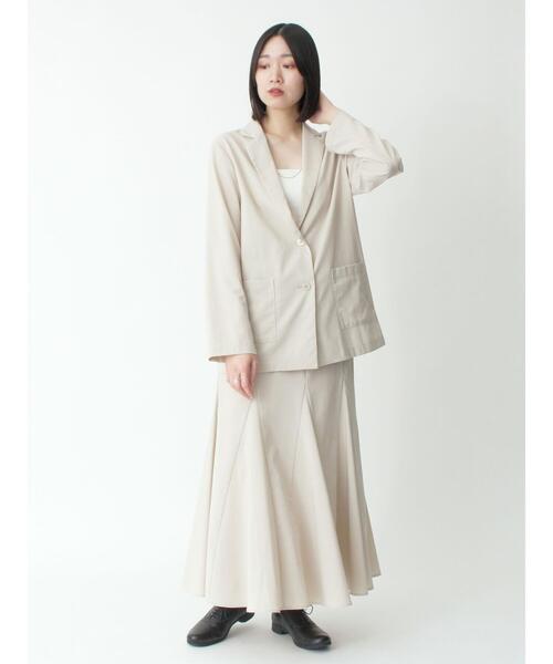 25SS SEA COTTON LINEN 2WAY フレアスカート ホワイト 25SS SEA COTTON