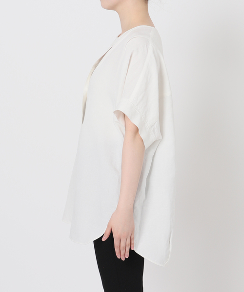 JOURNAL STANDARD ブラウス シャツ レーヨン麻ノーカラー