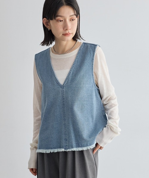 リーバイス　デニムベスト　ジレ　オーガニックコットン Levi's（リーバイス） ベスト ジレ デニム ベスト ミディアム
