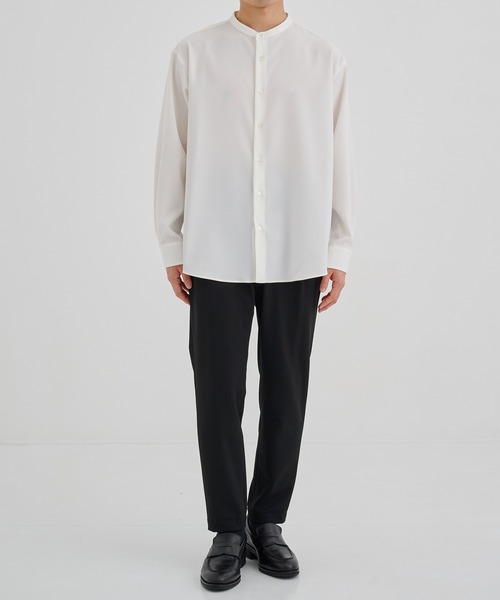 UNITED TOKYO シャツ DRY TORO ストレッチ バンドカラーシャツ