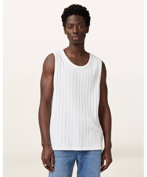 ALLSAINTS タンクトップ DENVER TEXTURED VEST | テクスチャード