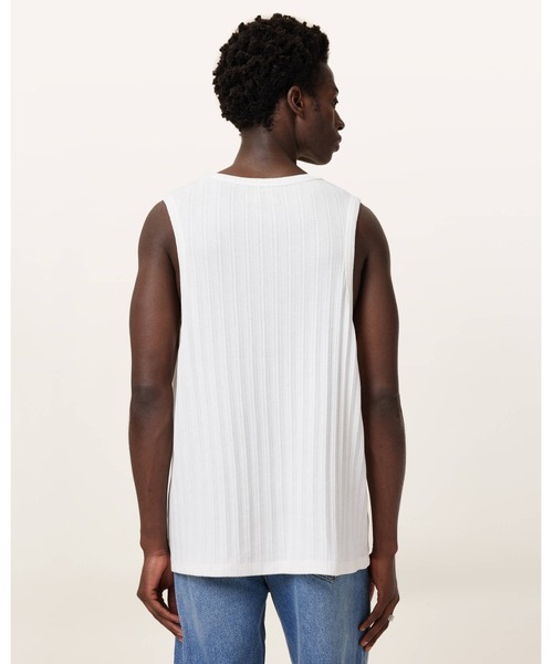 ALLSAINTS タンクトップ DENVER TEXTURED VEST | テクスチャード