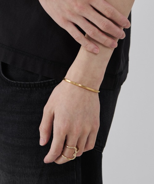 WYZ アレルギー対応 バングル 「 金属アレルギー対応 」simple bangle