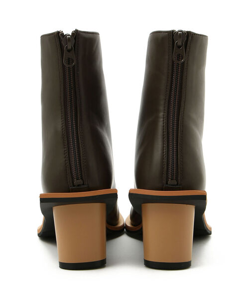 「AULA AILA」 ショートブーツ 35.5 オフホワイト レディース_画像2