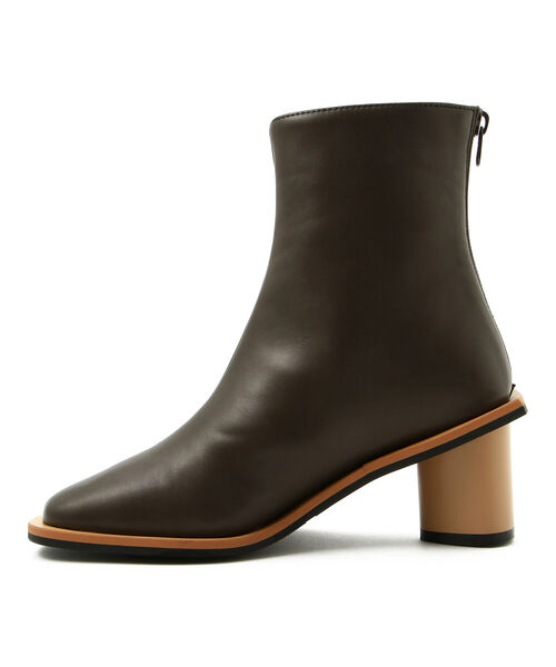 「AULA AILA」 ショートブーツ 35.5 オフホワイト レディース_画像4