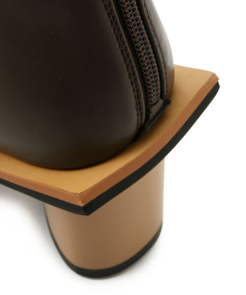 「AULA AILA」 ショートブーツ 35.5 オフホワイト レディース_画像8