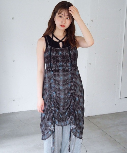 smyeon スミョン レースキャミワンピース ドット smyeon lace cami onepiece ドットワンピース - メルカリ