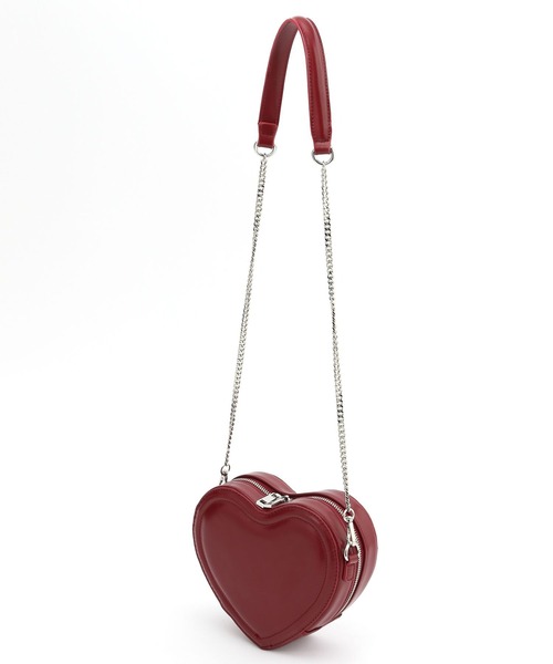 Heather（ヘザー） ショルダーバッグ バッグ フェイクレザーハートBAG