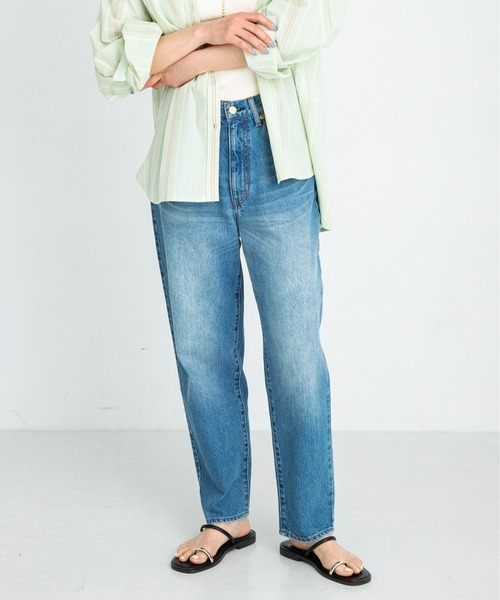 デニム・ジーパン   Hr Wide Brilliant Blue URBAN RESEARCH Sonny Label ジーンズ デニム デニムパンツ 「34