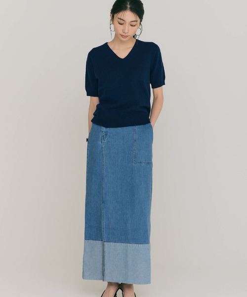 neith Denim skirt(blue) デニムスカート Last1】Heavy Crushed Denim Skirt(Blue) – neith.onlinestore
