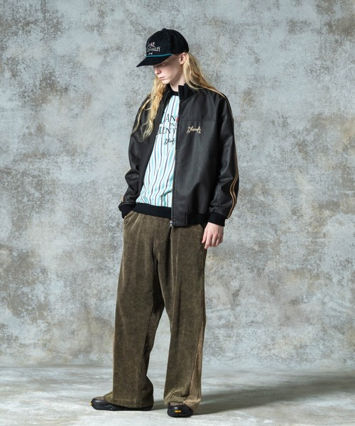 glamb グラム シンセレザー トラックジャケット ブラック Mサイズ glamb グラム シンセレザー トラックジャケット ブラック Mサイズ