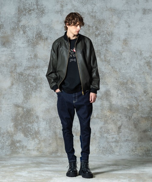 glamb（グラム） ブルゾン アウター Synth Leather Track Jacket