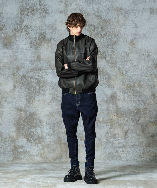 glamb（グラム） ブルゾン アウター Synth Leather Track Jacket