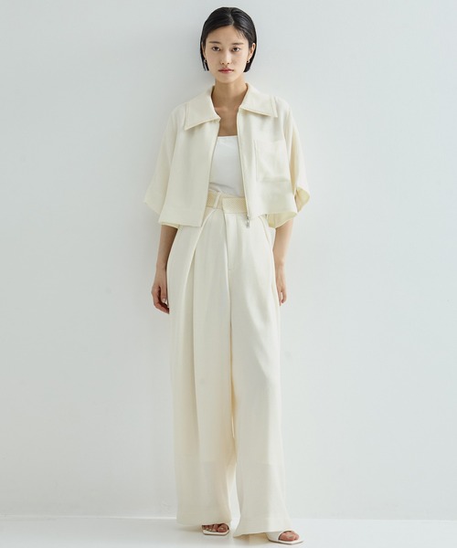 STUDIOUS パンツ 「STUDIOUS/ステュディオス」Asymmetric Front